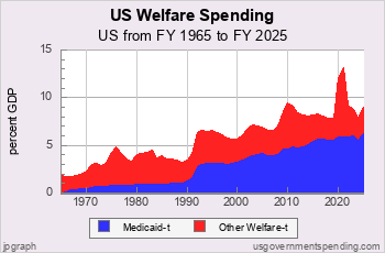 Welfare Spending Since 1965